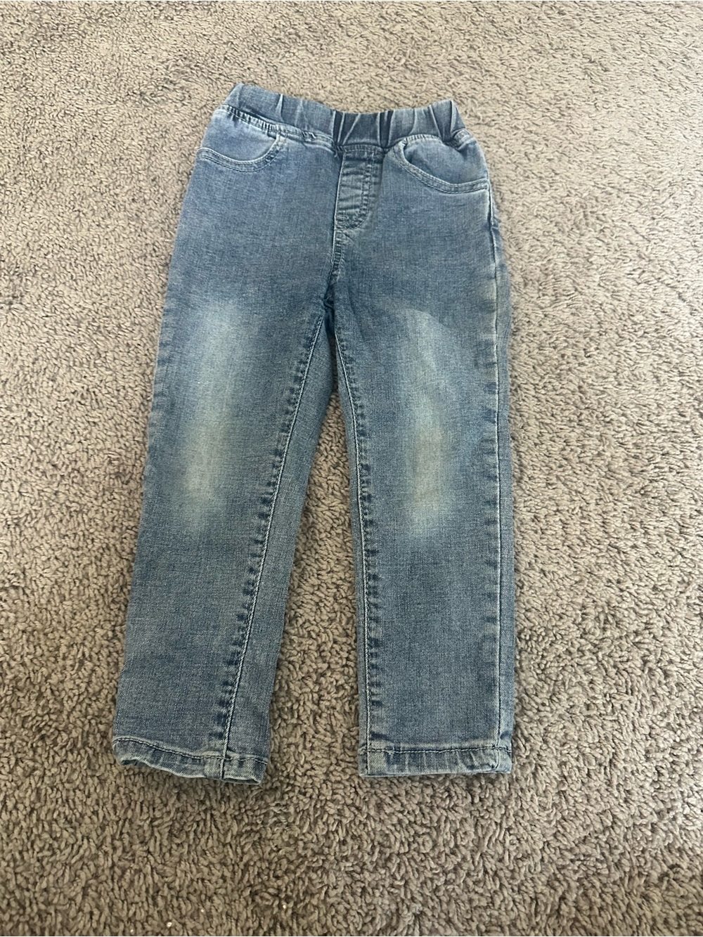 Little Bipsy Blue Elastic Waist Skinny Denim Jeans
